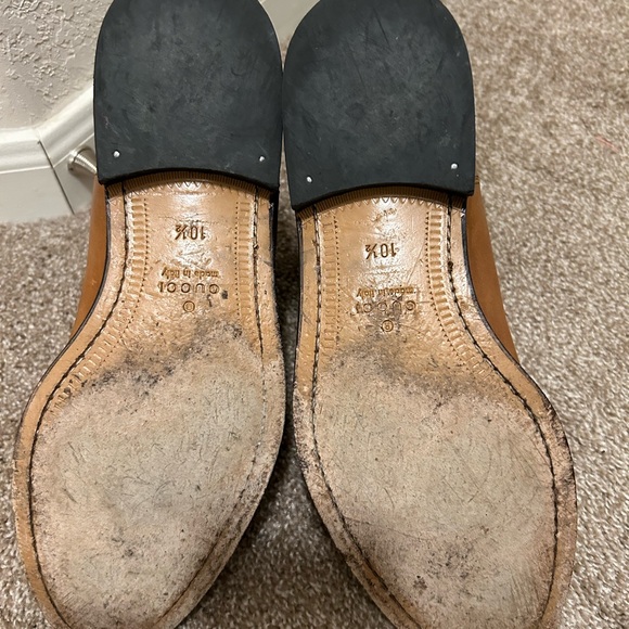 Men’s Gucci Leather Boots Chelsea pull on boots 10.5 size Made in Italy - Picture 7 of 7